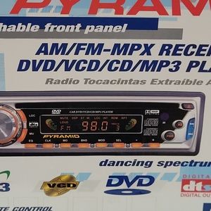 Rare New PYRAMID AM/FM-MPX RECEIVER DVD/VCD/CD/MP3 PLAYER Detachable Front Panel